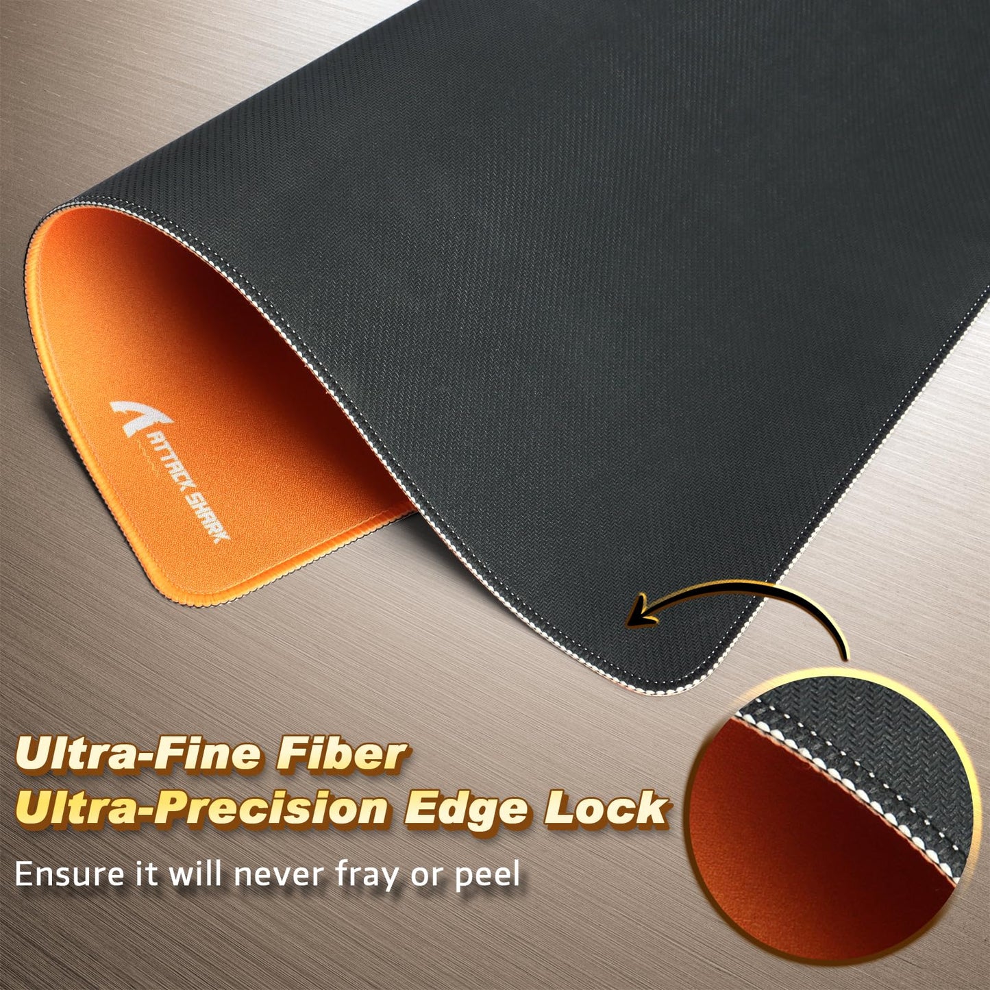 ATTACK SHARK CM02 Gaming Mouse Pad for Esports Speed Large Mouse mats for Desk Waterproof Surface