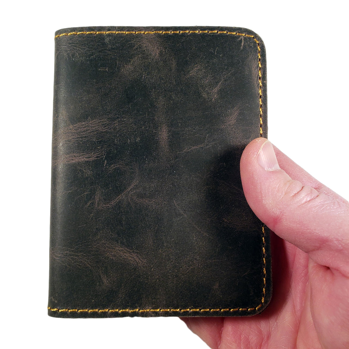 Rustic Ridge Leather Refillable Leather Pocket Notebook - Mini Composition Cover - Fits Standard