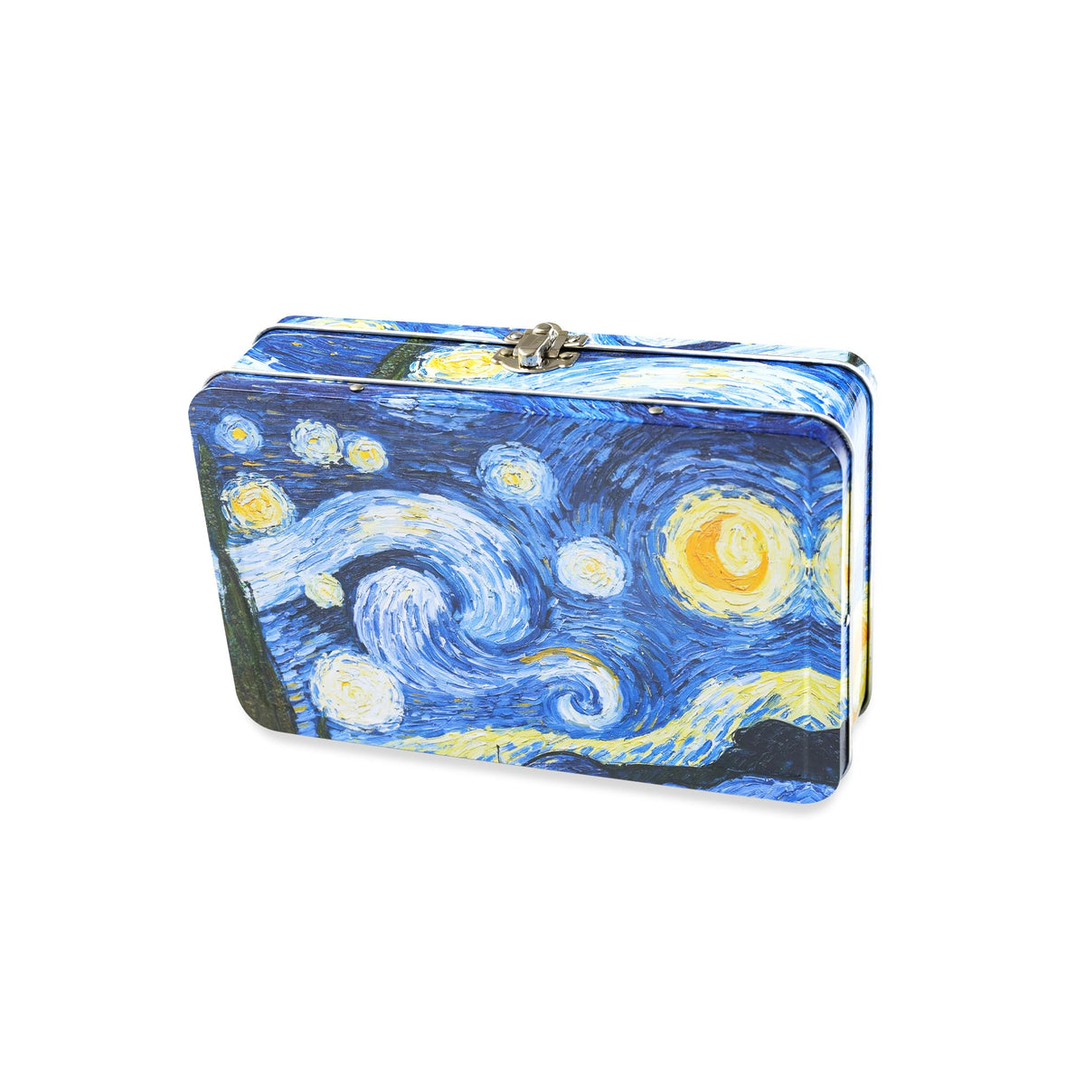 DAHO Metal Storage Box with Hinge for Office, School, Home, Makeup, Arts & Crafts and Accessories