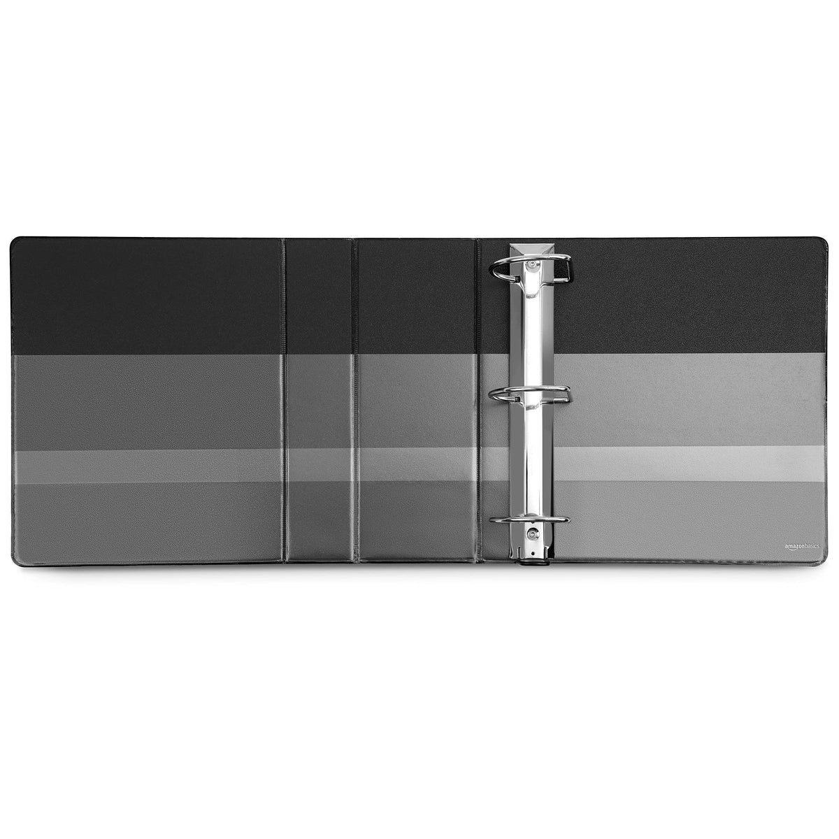 Amazon Basics 5 inch Heavy Duty D-Ring 3 Ring Binder, Customizable View Cover, Extra Durable