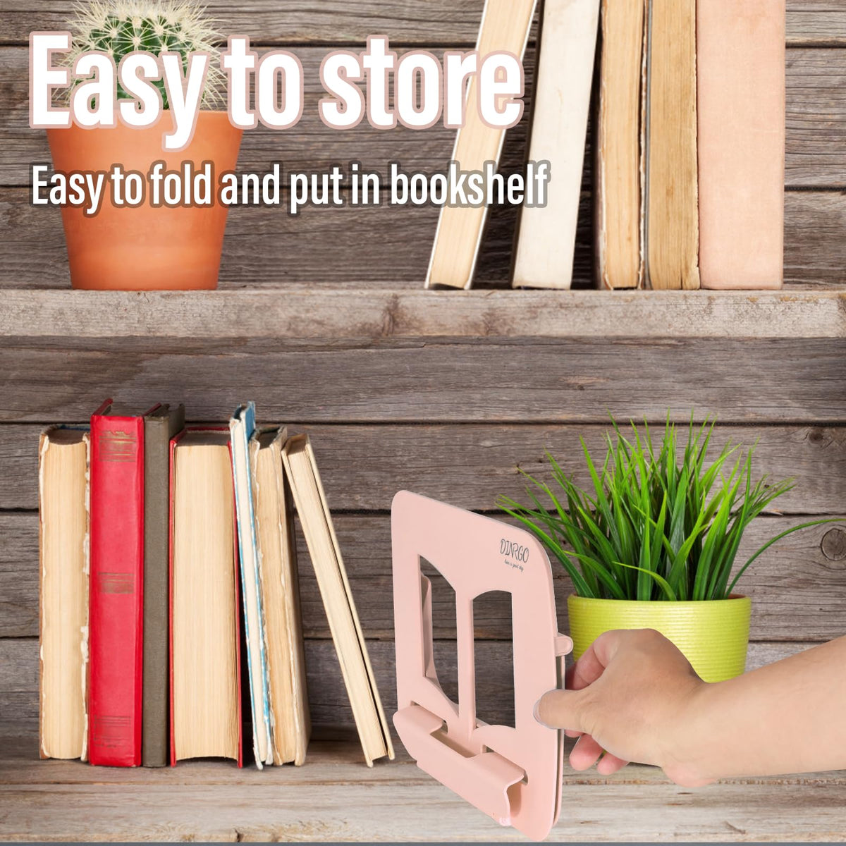 Book Stand, Music Stand, Book Holder, Portable Cookbook Stand, Book Stand for Reading, Recipe Book