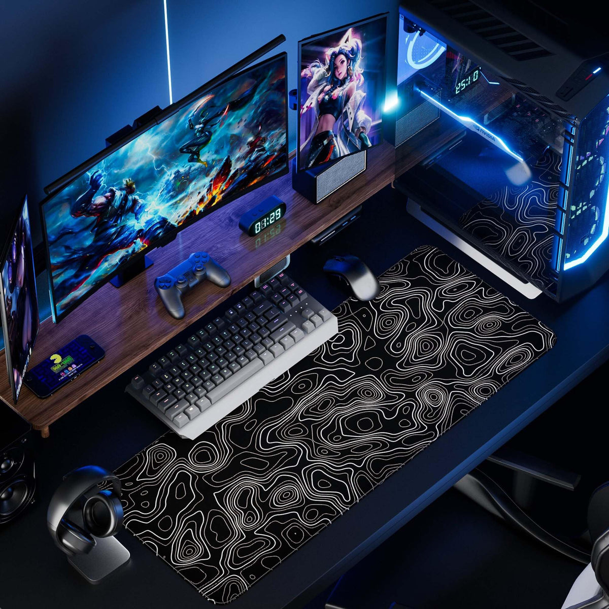 Wiabsi Desk Mat Pad,Large XXL Extended Mouse Pad Mat for Desktop Keyboard
