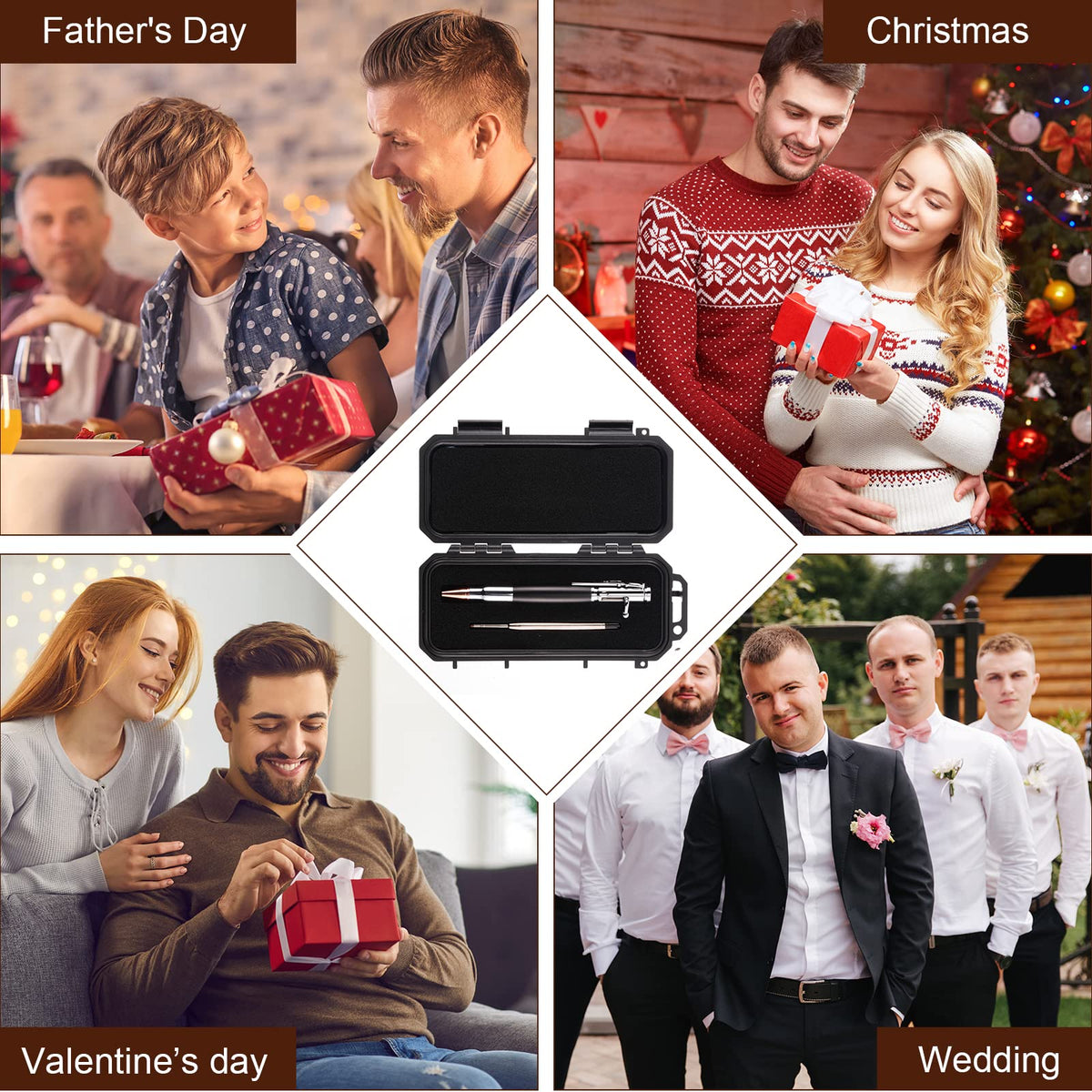 Crtiin Bolt Action Pen Bullet Pen with Gift Box Ballpoint Solid for Gun Lover with Black Ink