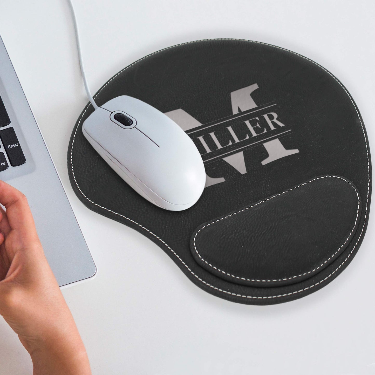 My Personal Memories Custom Engraved and Personalized Mouse Pad with Wrist Rest Desk Accessories