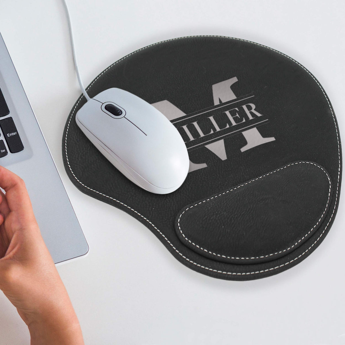 My Personal Memories Custom Engraved and Personalized Mouse Pad with Wrist Rest Desk Accessories