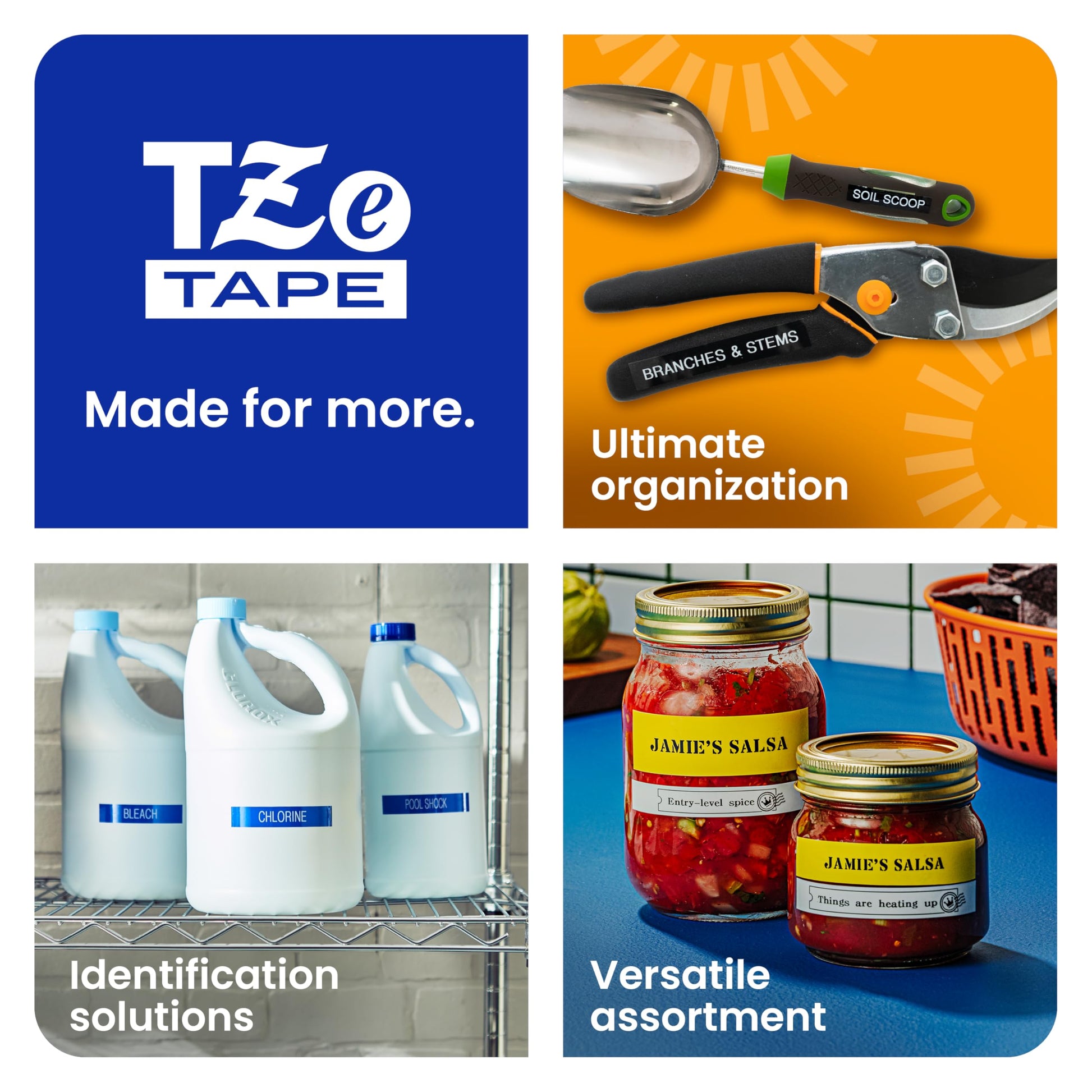Brother Genuine P-Touch TZe White Print on Clear Label Tape (TZe145), Laminated,3/4in x 26.2ft