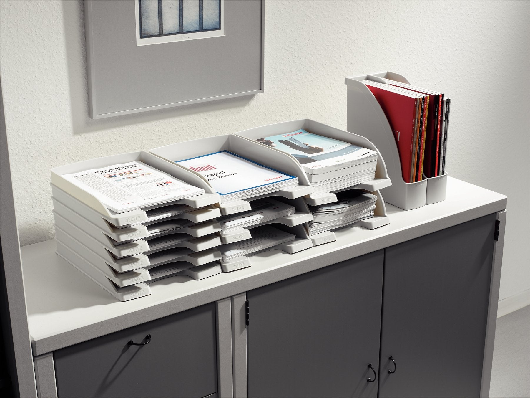 Leitz A4 Magazine File, Grey, Plus Range, 24760085