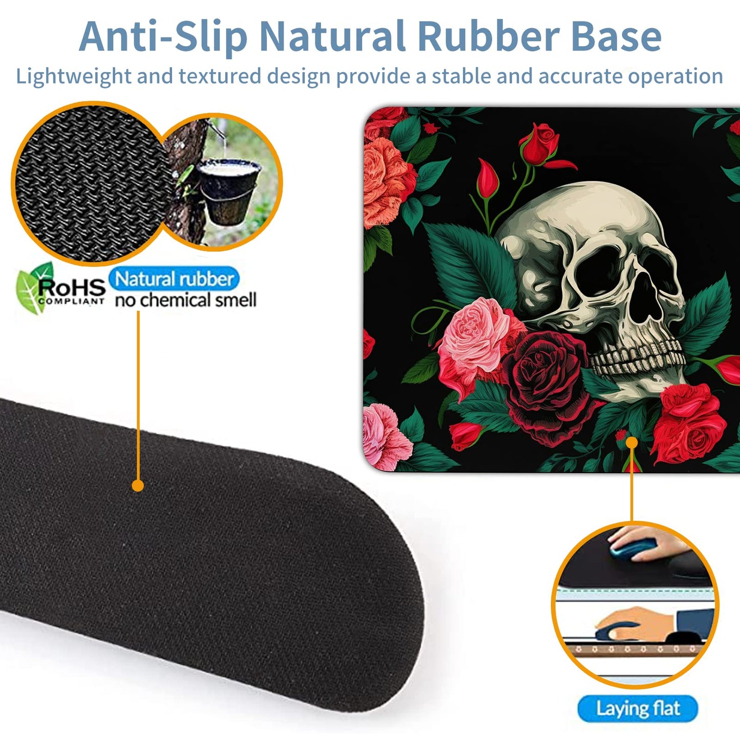 Keyboard Wrist Rest + Mouse Pad + Mouse Wrist Rest Support Set + Coaster, Ergonomic Memory Foam