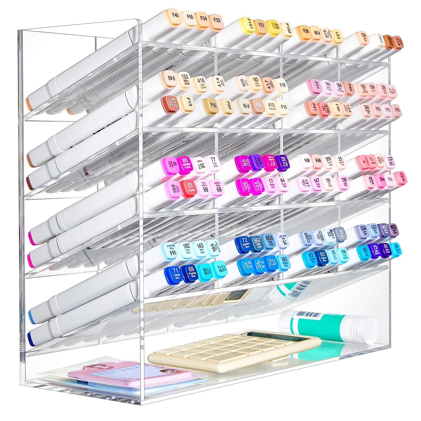 MotiMind Acrylic Pen and Marker Organizer for 200 Markers