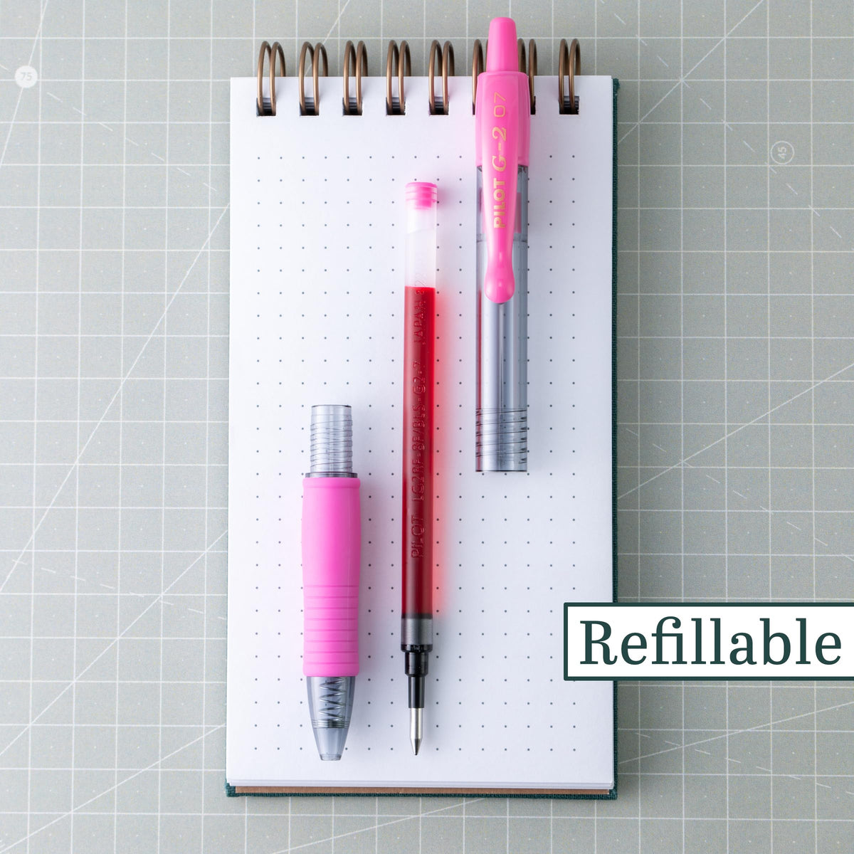 PILOT G2 Premium Rolling Ball Gel Pens, Fine Point 0.7mm, Pink Ink, 12-Pack