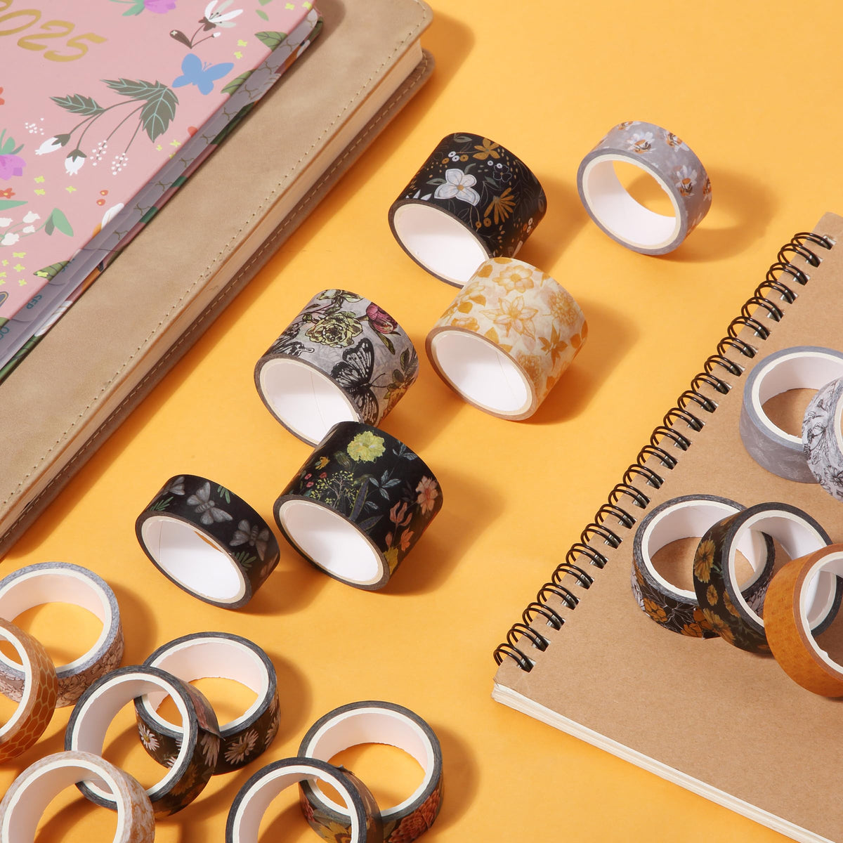 Mr. Pen- Washi Tape Set, 20 Rolls, Assorted Sizes, 4.37 Yards/Roll
