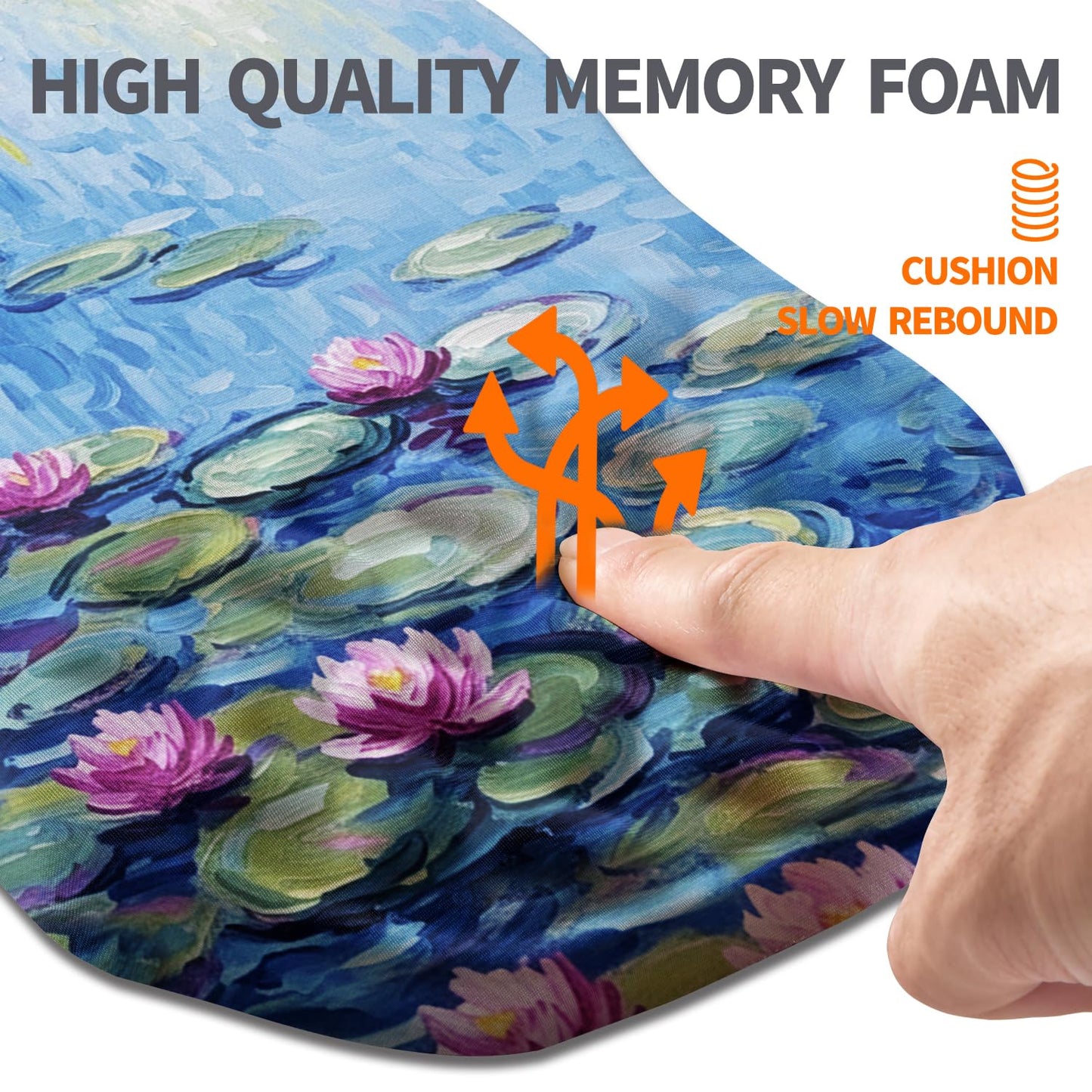 Armanza Ergonomic Slope Mouse Pad Wrist Support, Wrist Rest Mousepad for Carpal Tunnel Pain Relief