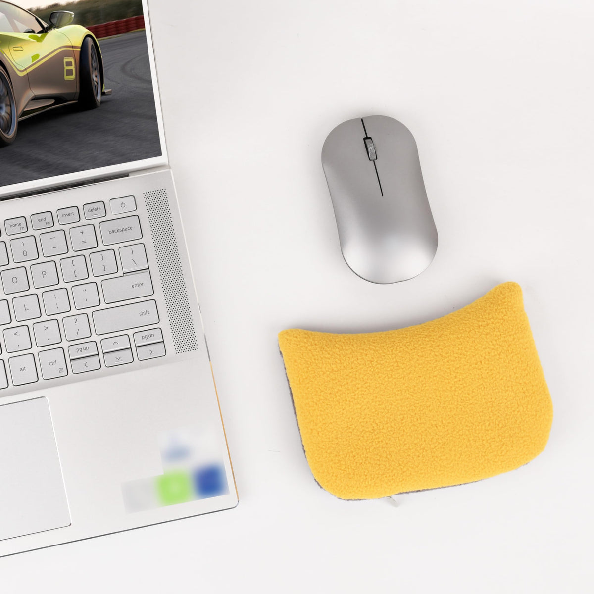 Large Mouse Wrist Rest Bean Bag, Ergonomic Mouse Support Pad Filled Ergo Beads for Computer