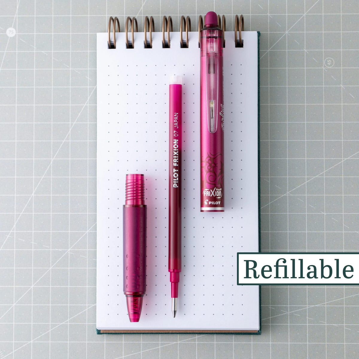 PILOT FriXion Clicker Erasable Gel Pens, Burgundy Ink, 14-Pack