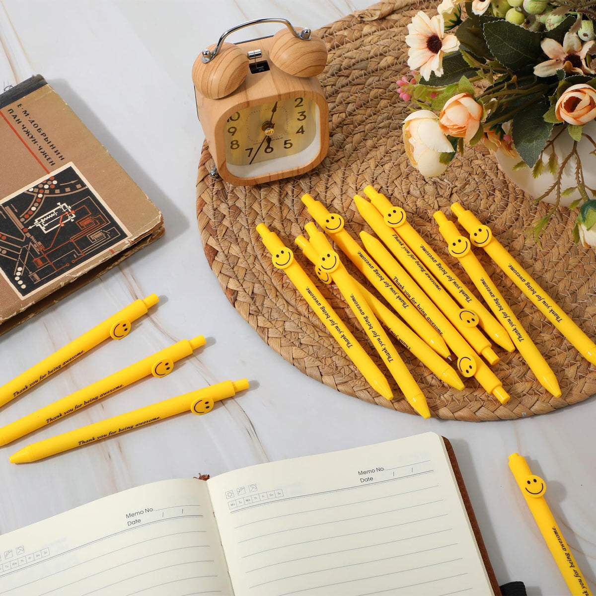 Fuutreo 50 Pcs Funny Pens Employee Appreciation Gifts, Thank You