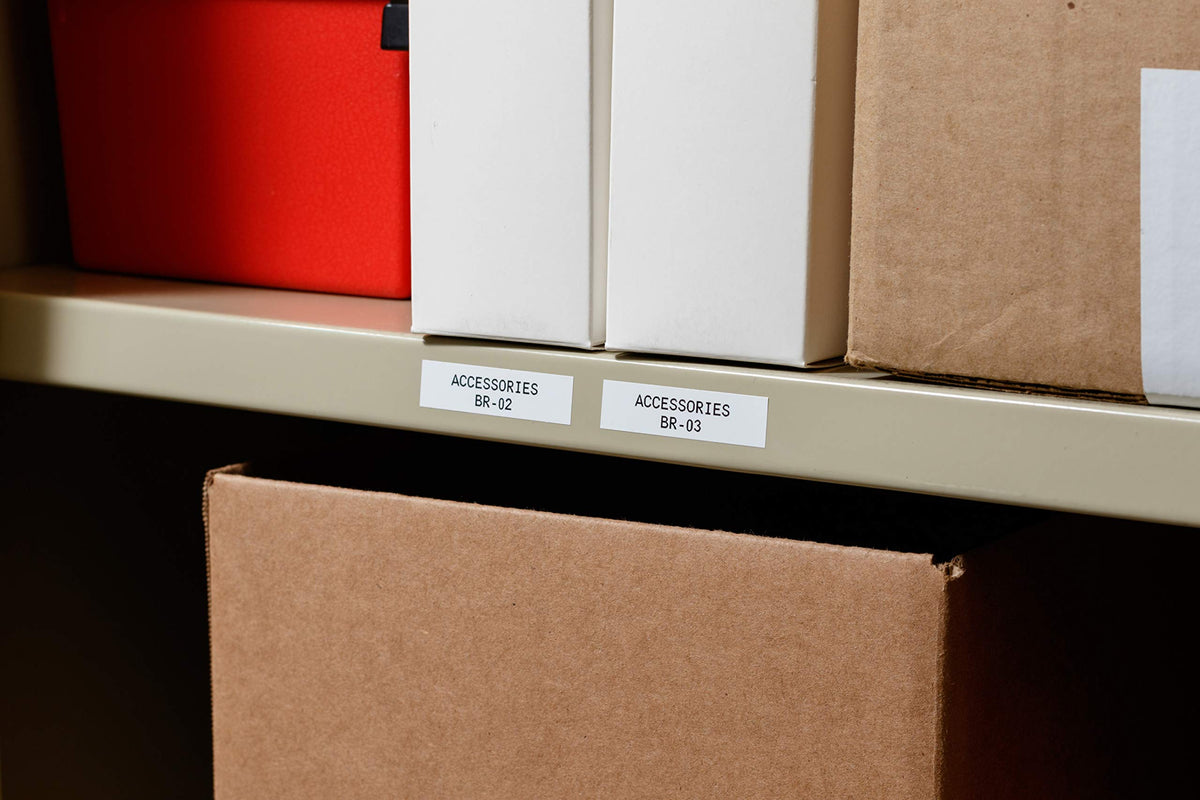 Brady Authentic (M21-250-595-WT) All-Weather Vinyl Label for Indoor/Outdoor ID, Lab and Equipment