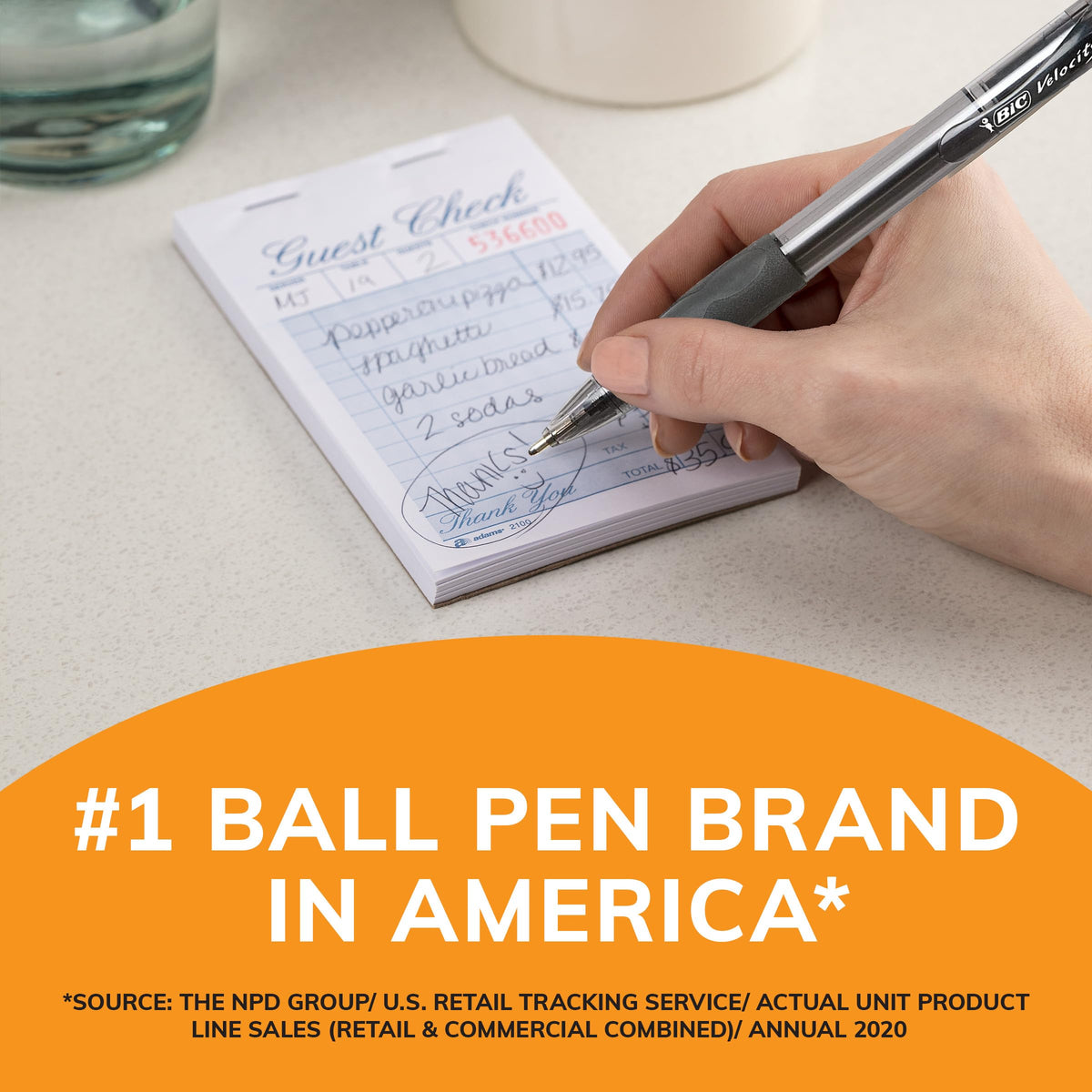BIC Glide Bold Black Ballpoint Pens, Bold Point (1.6mm), 36-Count Pack