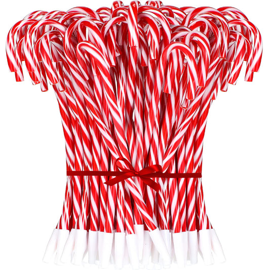 Meanplan 100 Pcs Candy Cane Pen Christmas Umbrella Cane Ballpoint Pen