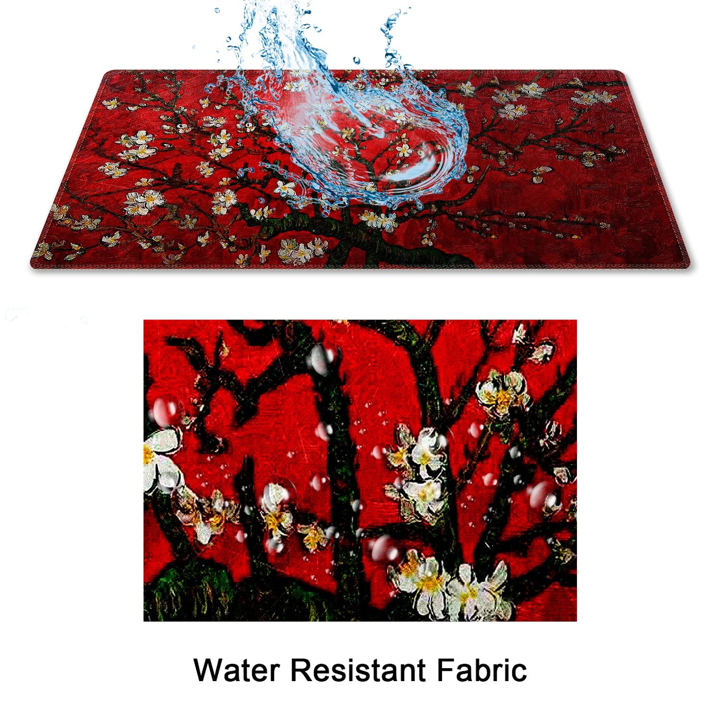 Meffort Inc Extended XXL Mouse Pad Thick Water Resistance Desk Mat with Non-Slip Rubber Pad for