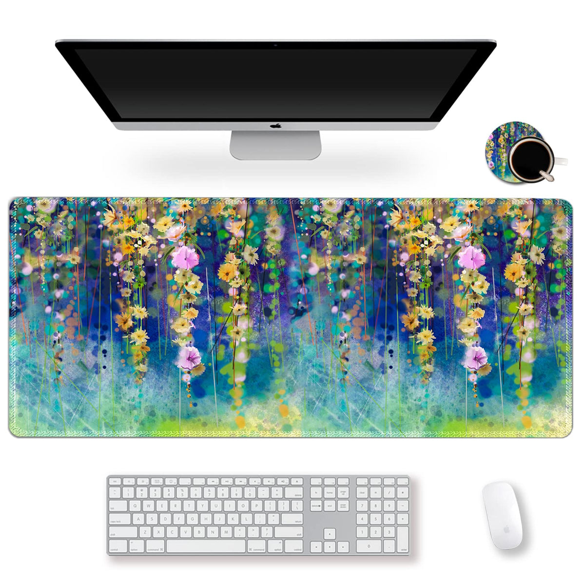 ArtSo Large Gaming Mouse Pad Extended Desk Pad XL Keyboard Mat Long Mousepad Decor Writing Pad
