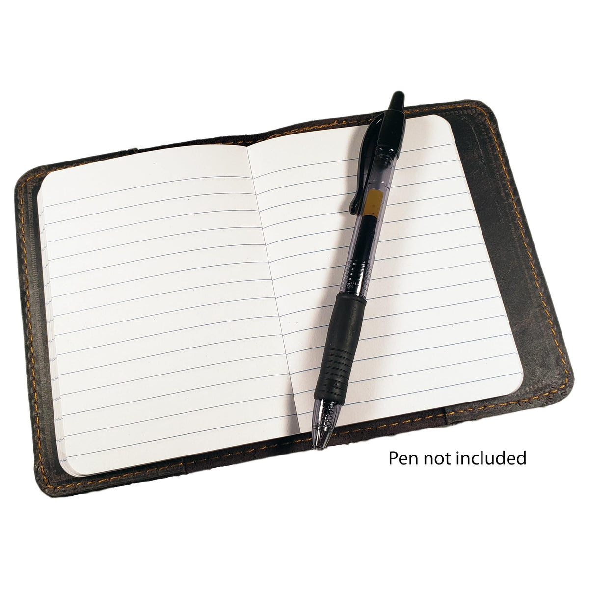 Rustic Ridge Leather Refillable Leather Pocket Notebook - Mini Composition Cover - Fits Standard