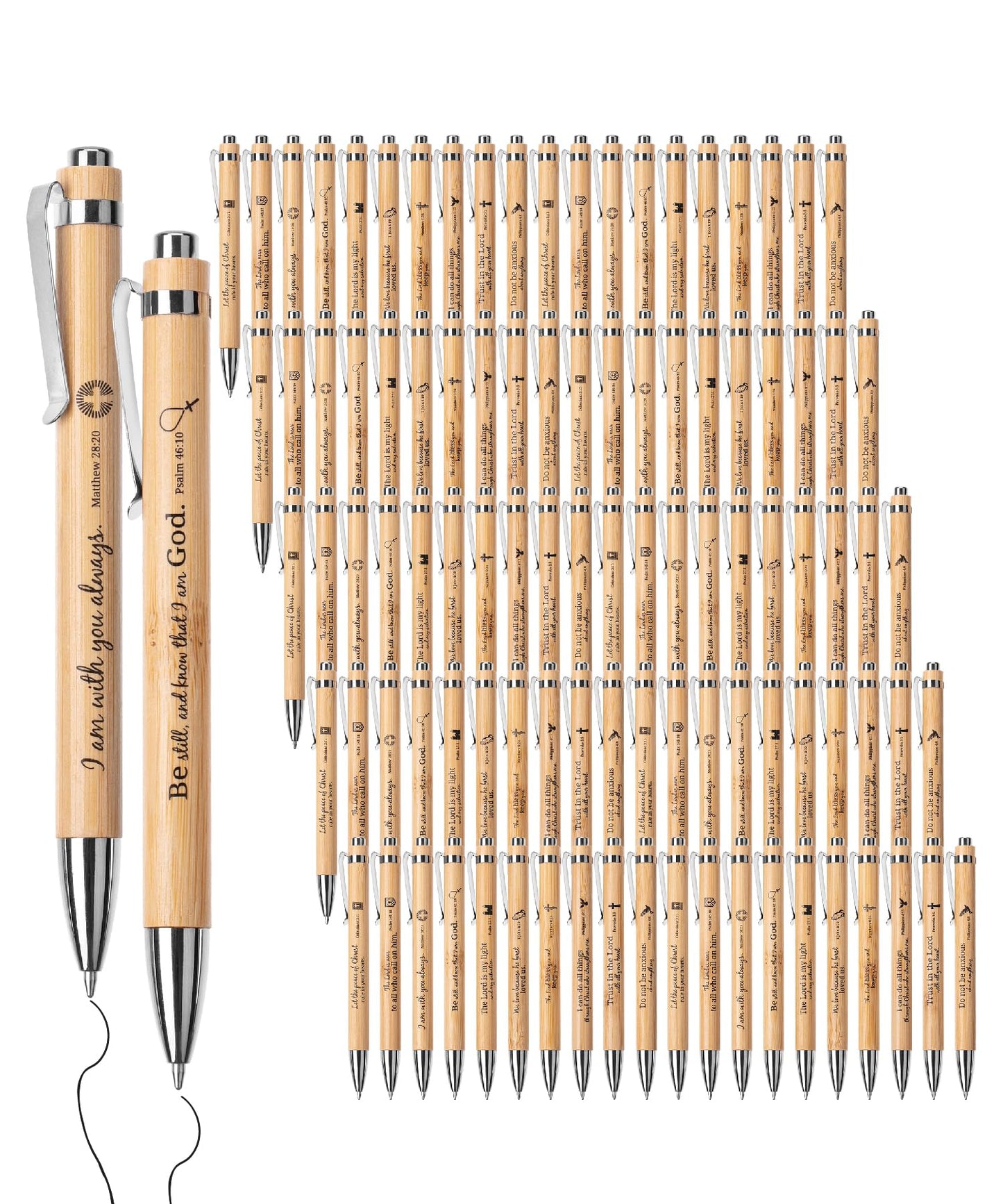 Mr. Pen- Bible Verse Pens Bulk, 100 Pack, Black Ink