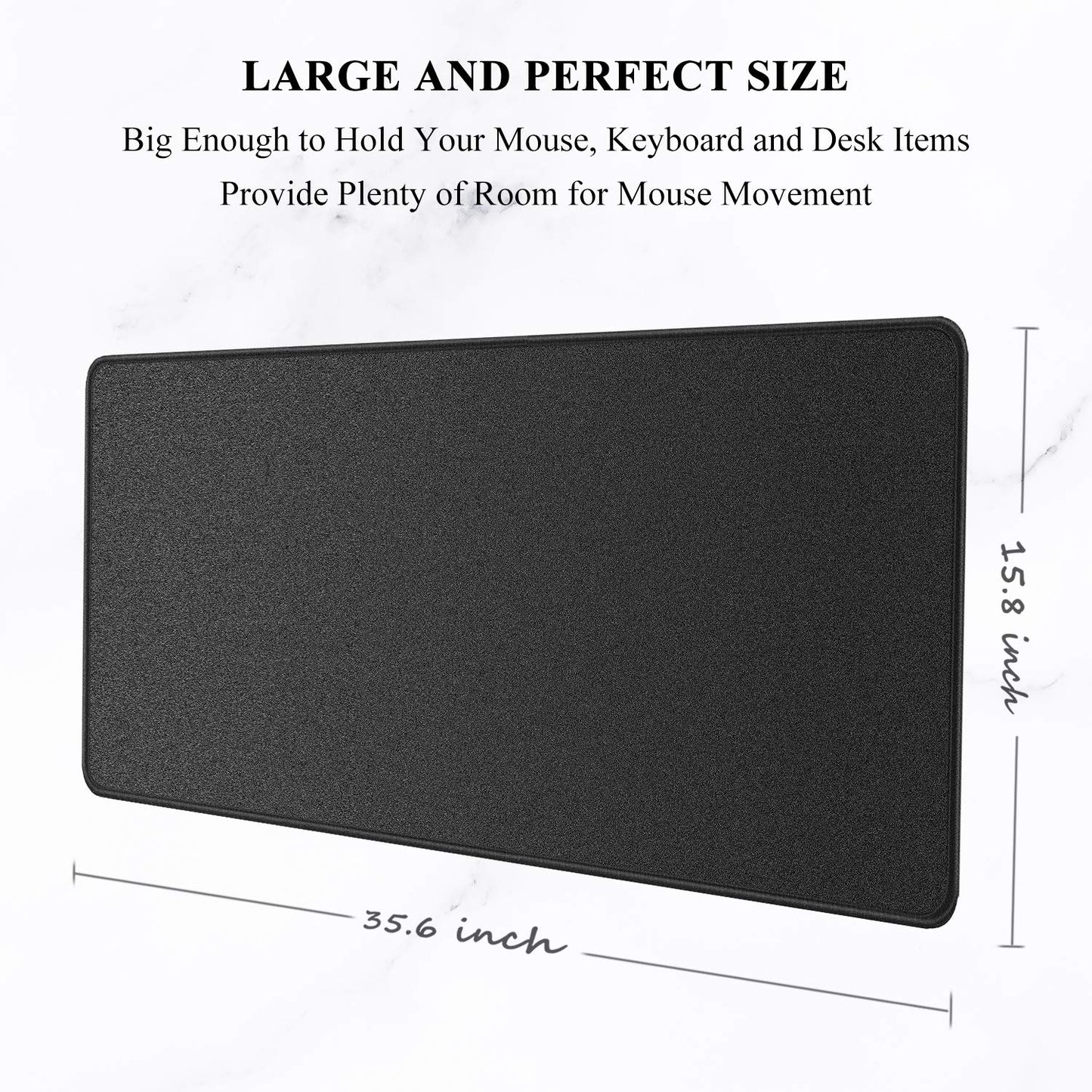 Auhoahsil Extended Mouse Pad, Large XXL Gaming Mouse Pad Desk Pad 35" X 15", Waterproof Desk Mat