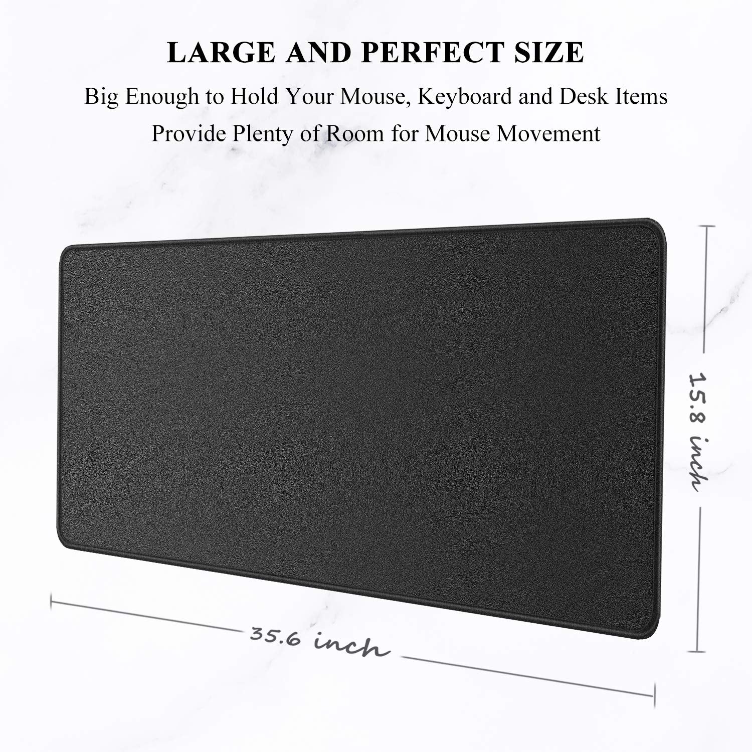 Auhoahsil Extended Mouse Pad, Large XXL Gaming Mouse Pad Desk Pad 35" X 15", Waterproof Desk Mat