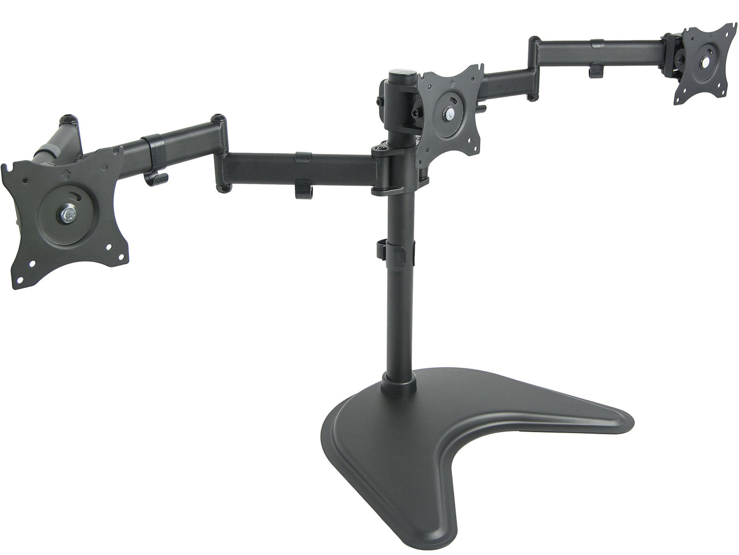 VIVO Triple Monitor Mount Fully Adjustable Desk Free Stand for 3 LCD Screens up to 24 inches