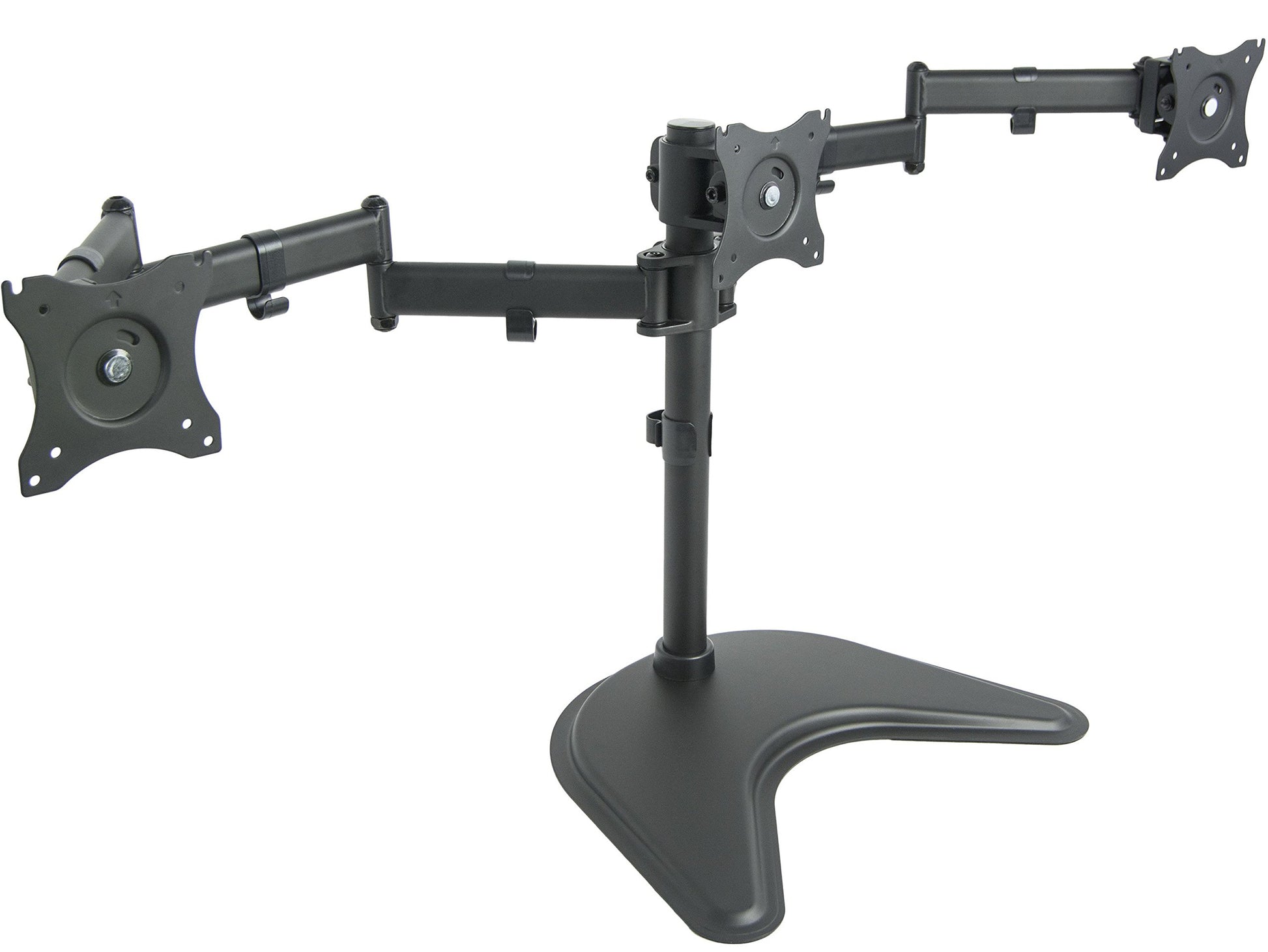 VIVO Triple Monitor Mount Fully Adjustable Desk Free Stand for 3 LCD Screens up to 24 inches