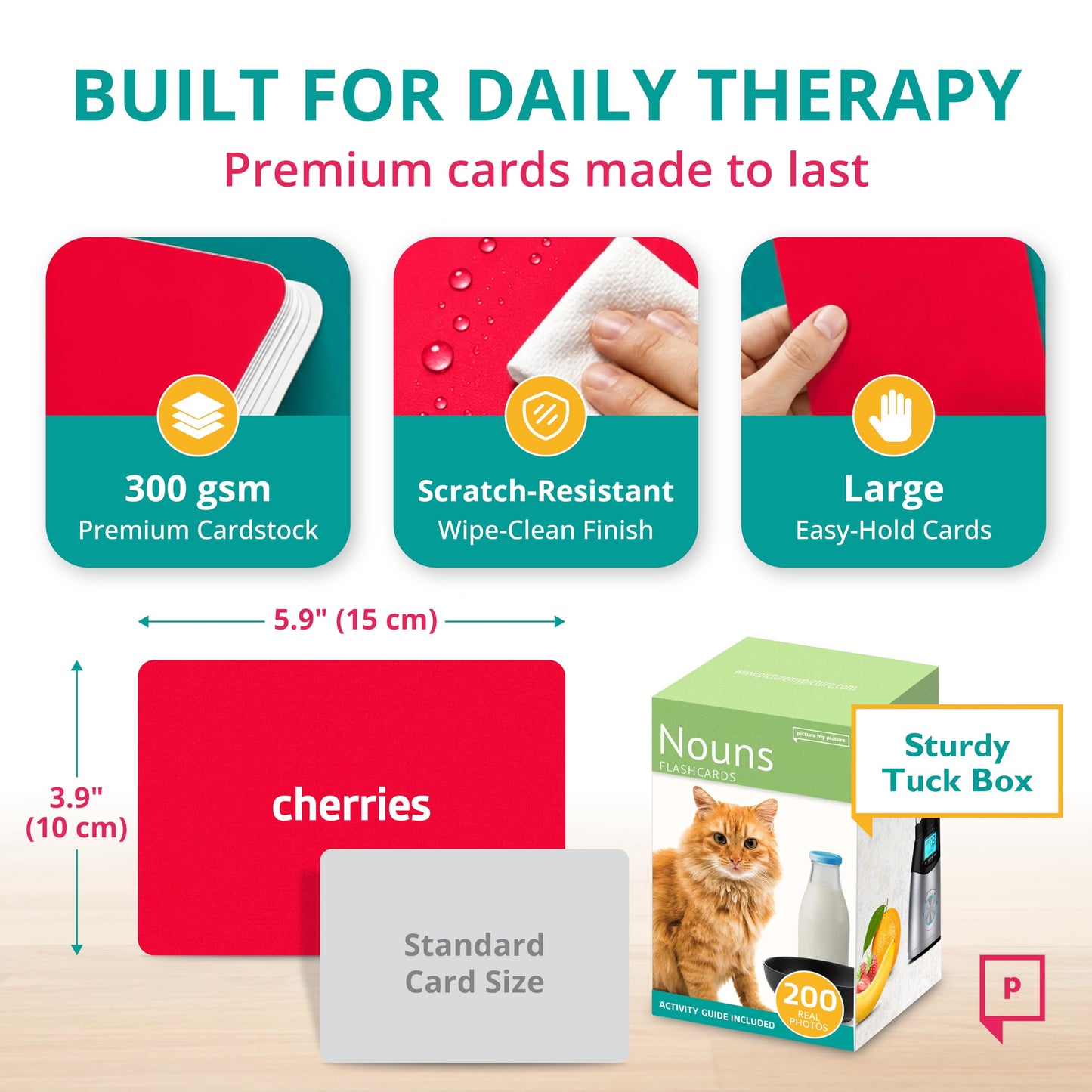 Picture My Picture Nouns ABA Therapy Materials, 200 Real Photos, Ages 3+