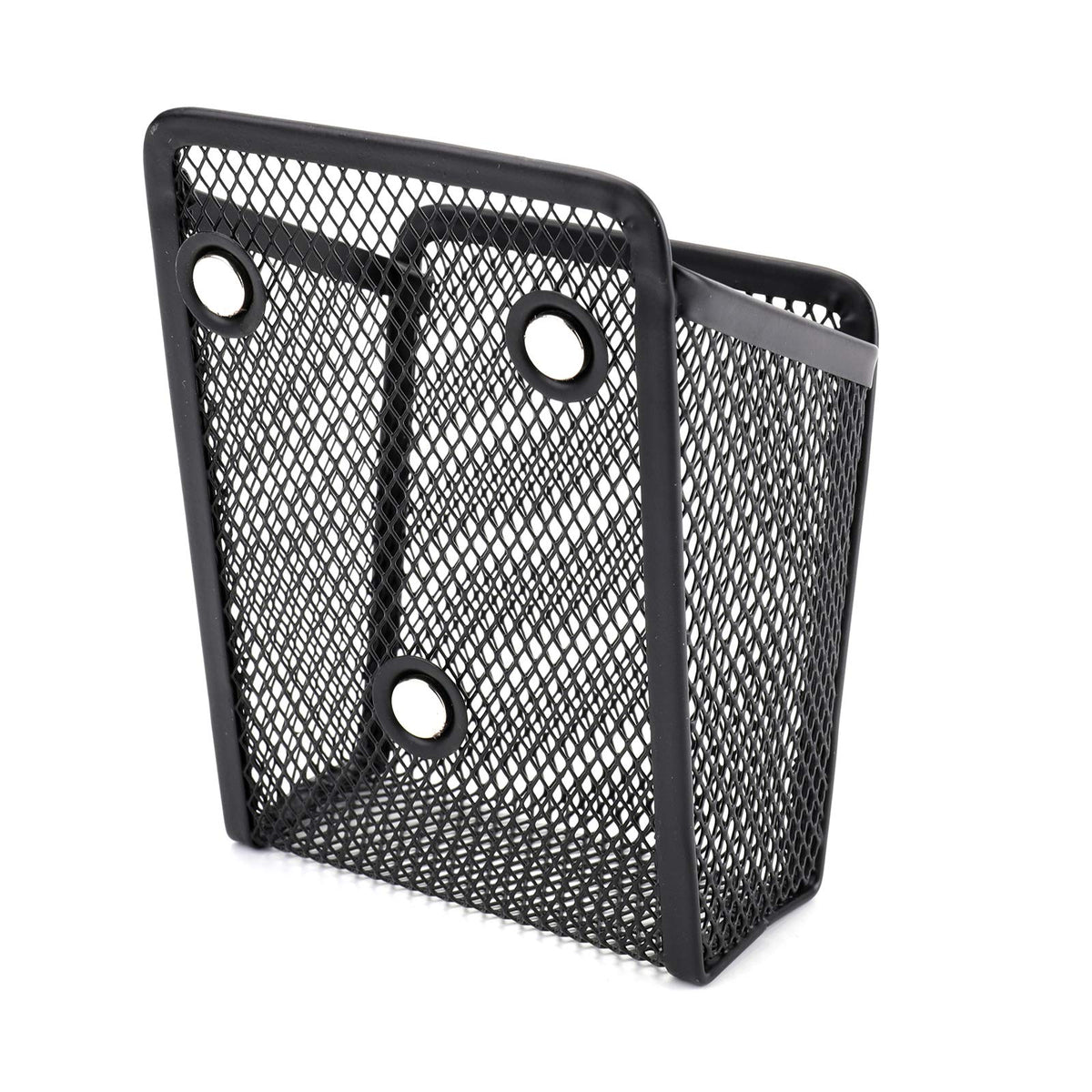 Jucoan ​​4 Pack Magnetic Pen Pencil Holder, Metal Mesh Magnetic Locker Organizer Pen Cup Baskets