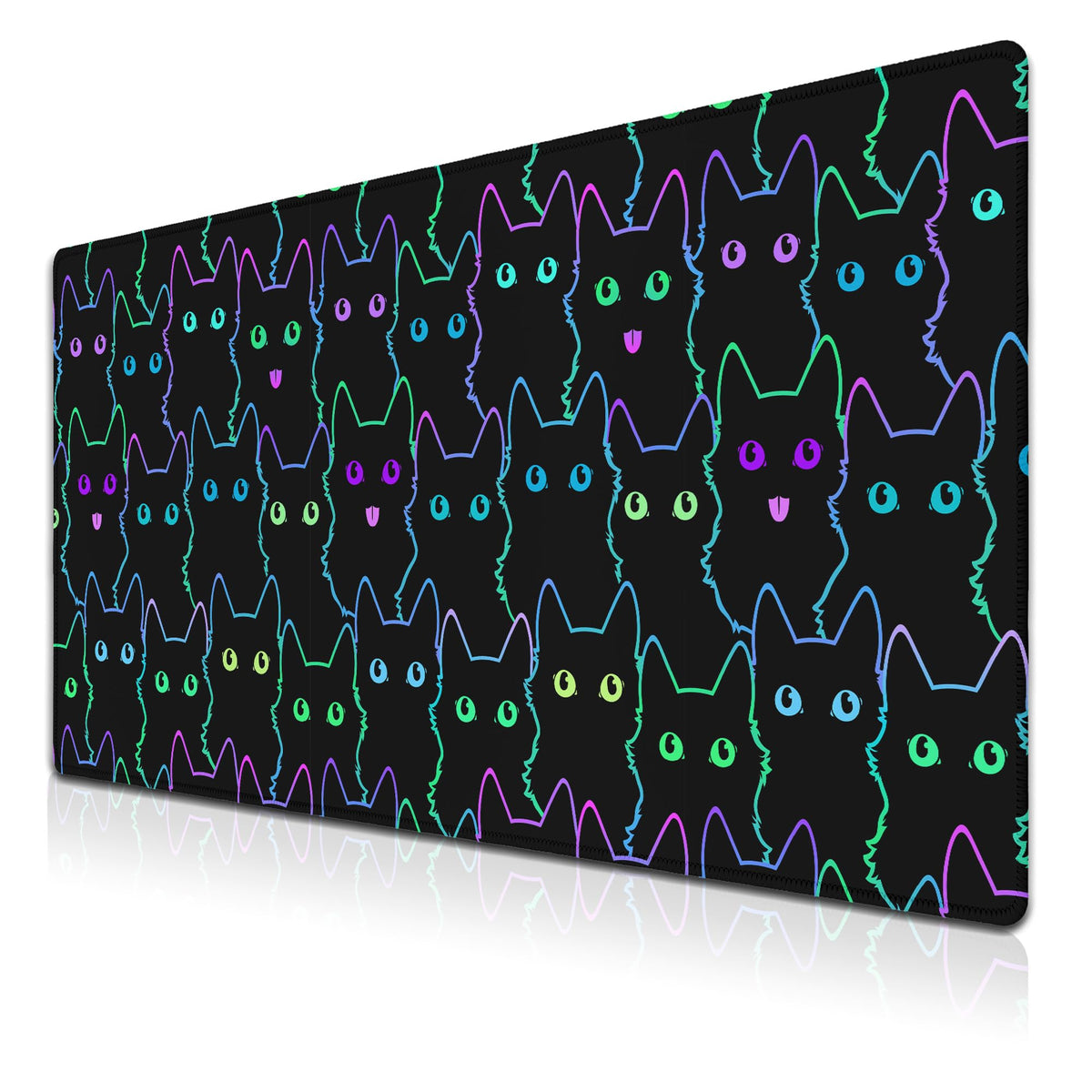 Samgula Big Mouse Pad Black Purple The Desk Pad Computer Mouse Pads Keyboard Pads Deskmat