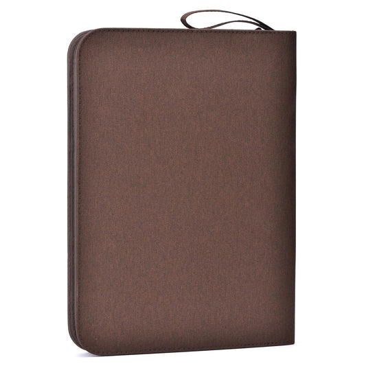 Lanxivi 48 Fountain Pen Case Coffee Organizer Bag, Waterproof Canvas Pen Display Holder with YKK