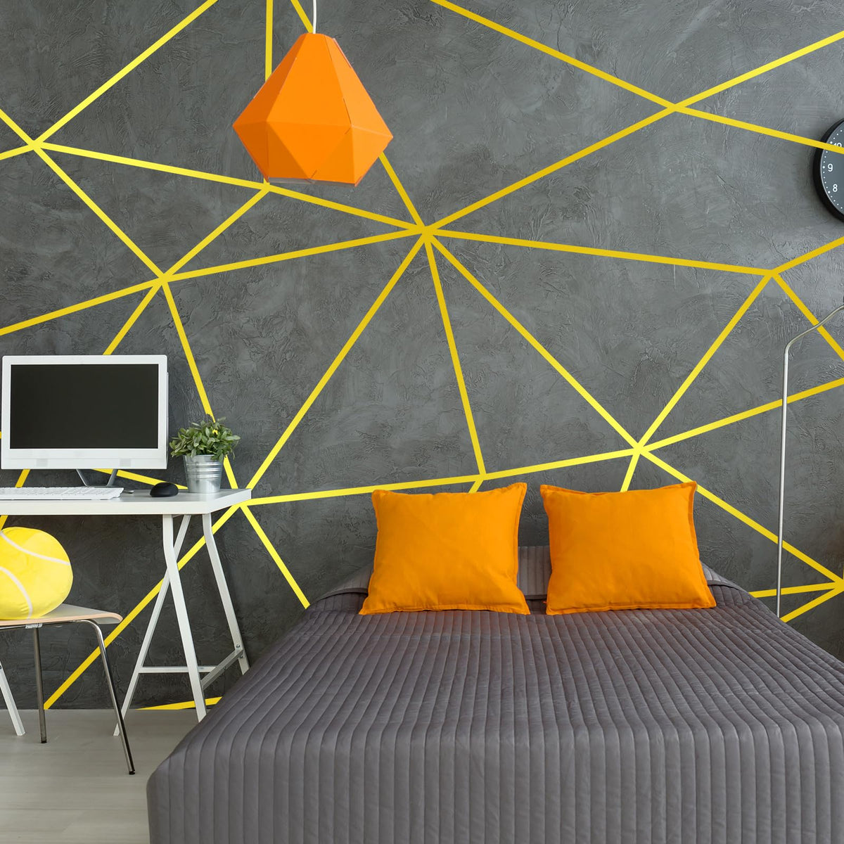 Zonon Glossy Gold Washi Tape for Wall Decor Self Adhesive 5/10/15mm