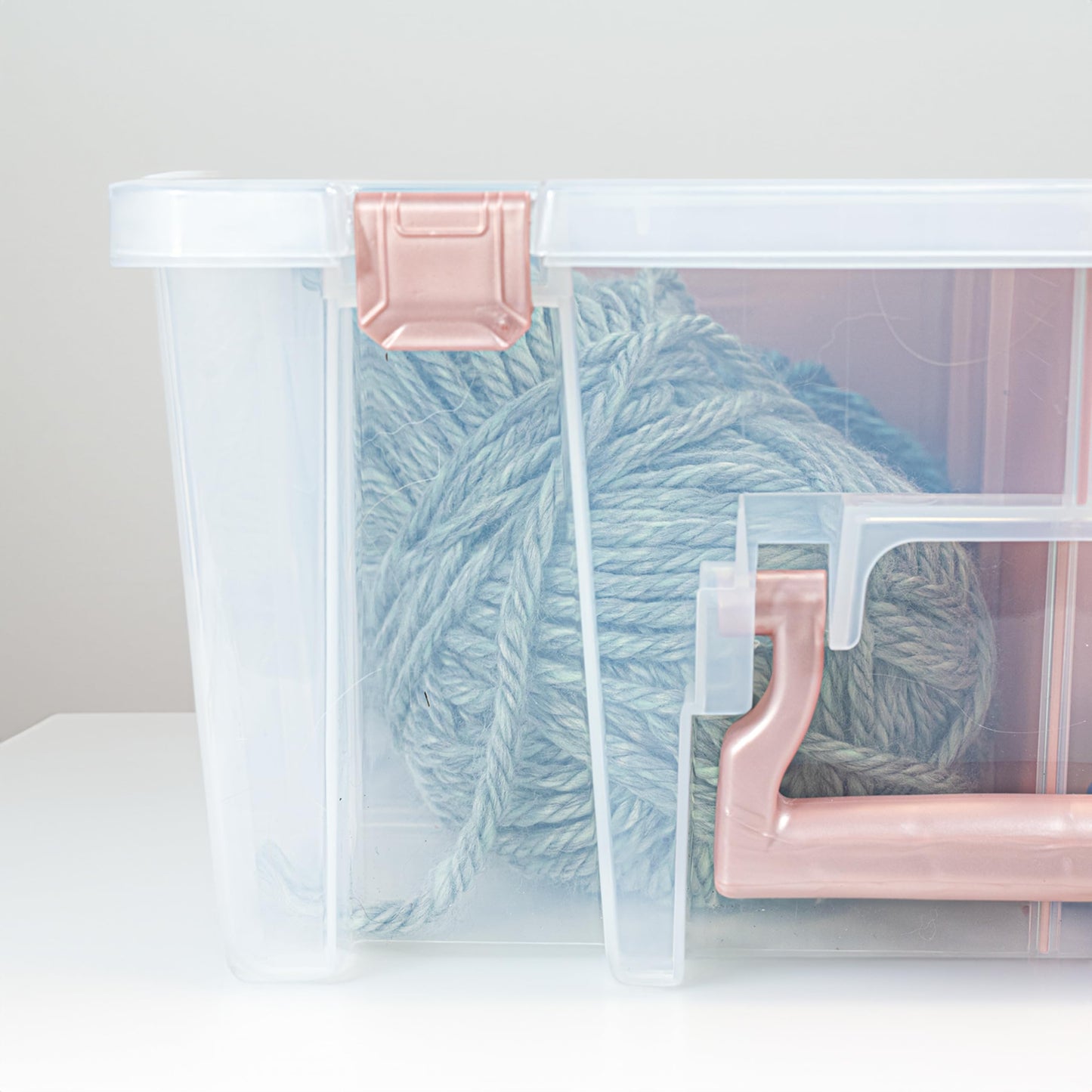 ArtBin 6990RK Super Satchel Double Deep, Portable Art & Craft Organizer with Handle, [1] Plastic