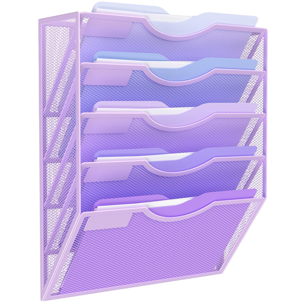 Kuntine.B Wall File Organizer Office Hanging Magazine Holder Wall File Organizer for Office Home