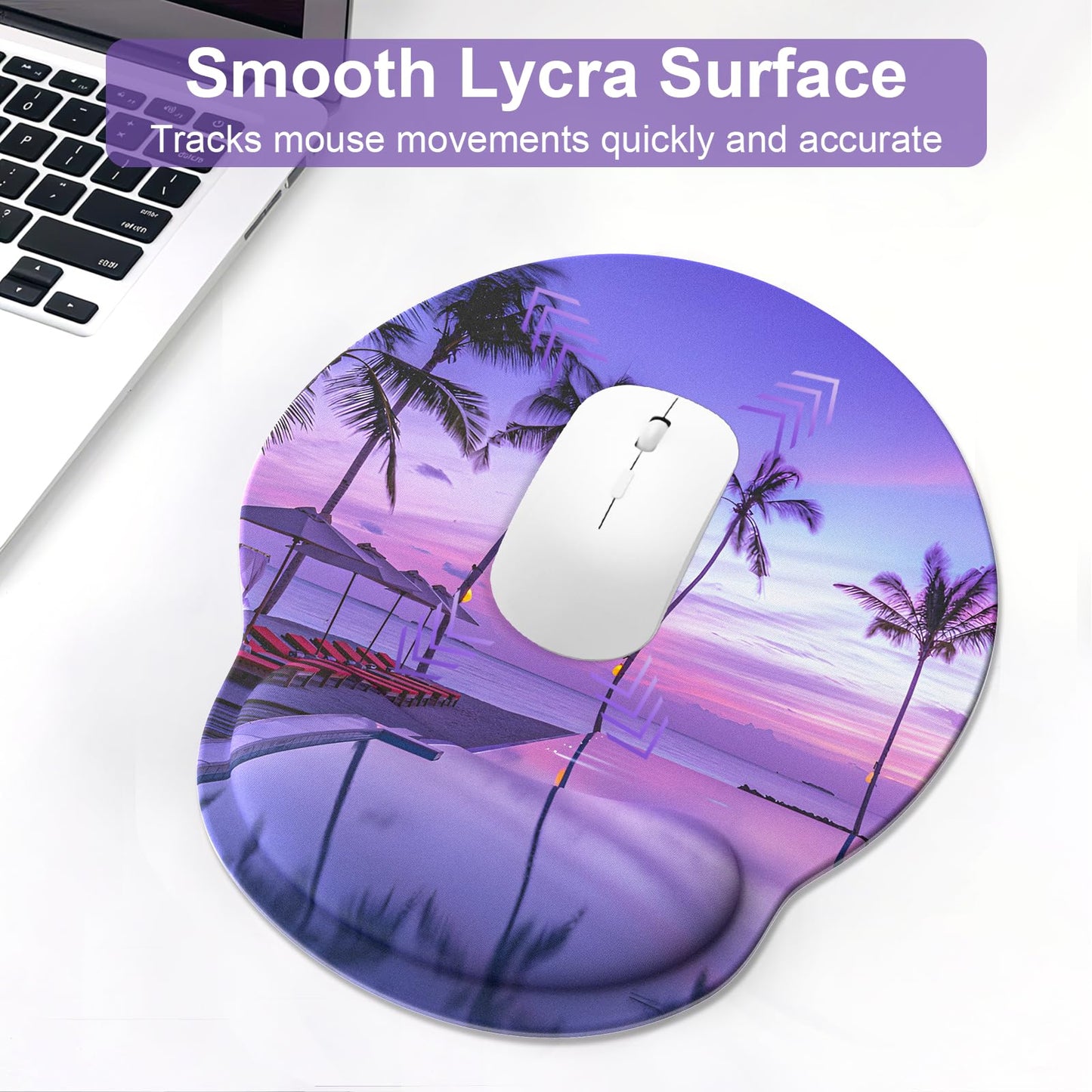 Ergonomic Mouse Pad with Wrist Rest and Keyboard Wrist Rest, Mousepad