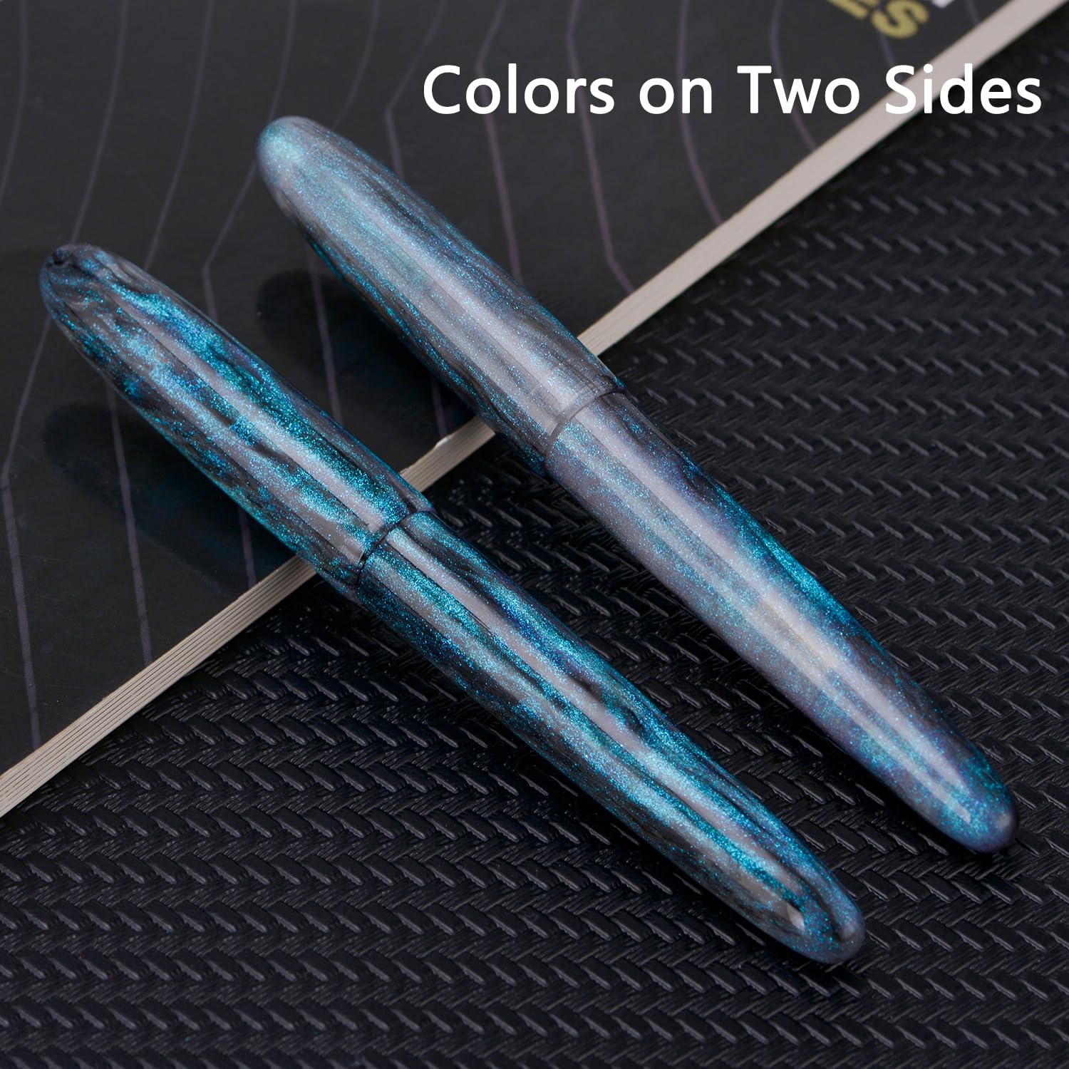 Asvine C80 Fountain Pen #8 Medium Nib Large Handcraft Pen with Converter Pen Box Collection Set