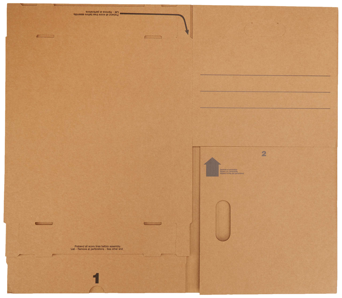 Amazon Basics Moving and Storage Boxes with Handles and Lift-Off Lids, Medium, 19" x 14.5" x 15.5"