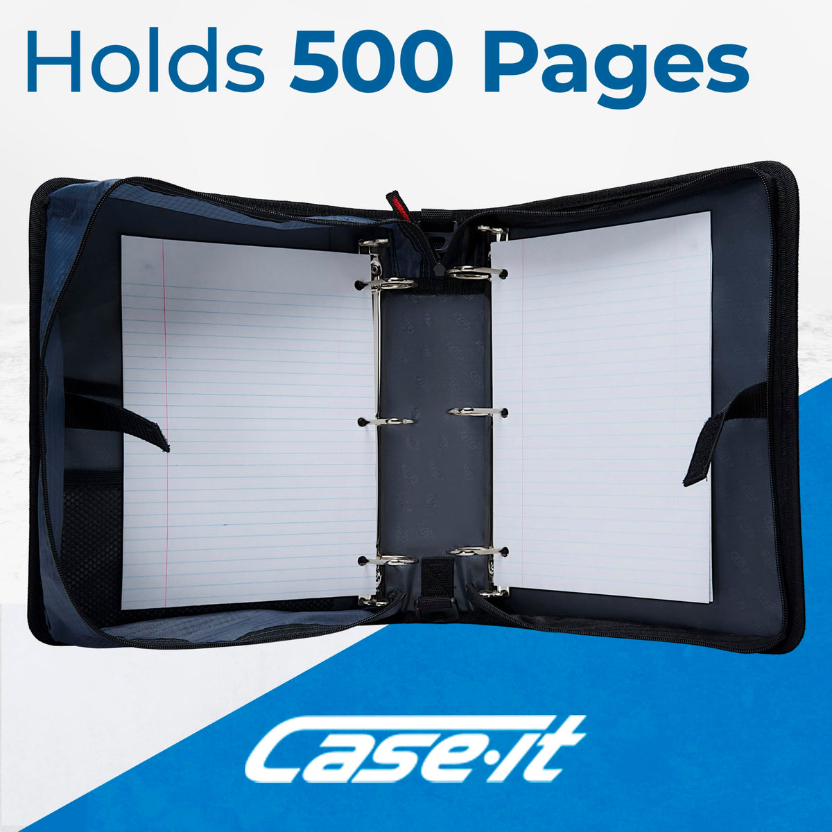 Case-it Dual Binder | Two 1.5" D-Rings | 600-Sheet | Dual-101 Deep Purple