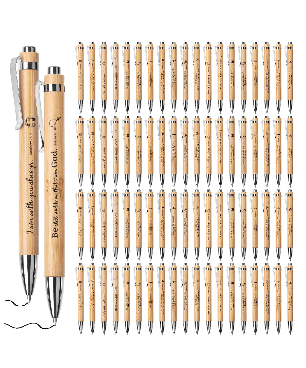 Mr. Pen- Bible Verse Pens Bulk, 80 Pack, Black Ink