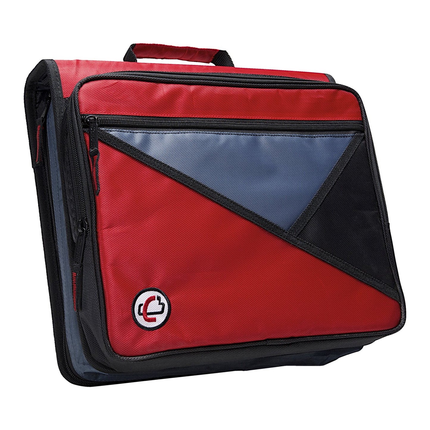 Case-it School Zipper Binder | 2-Inch O-Rings | 400-Sheet | LT-007 Red