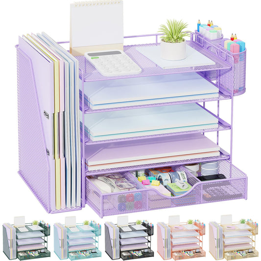 gianotter 5-Tier Desk Organizer with Drawers and File Holders
