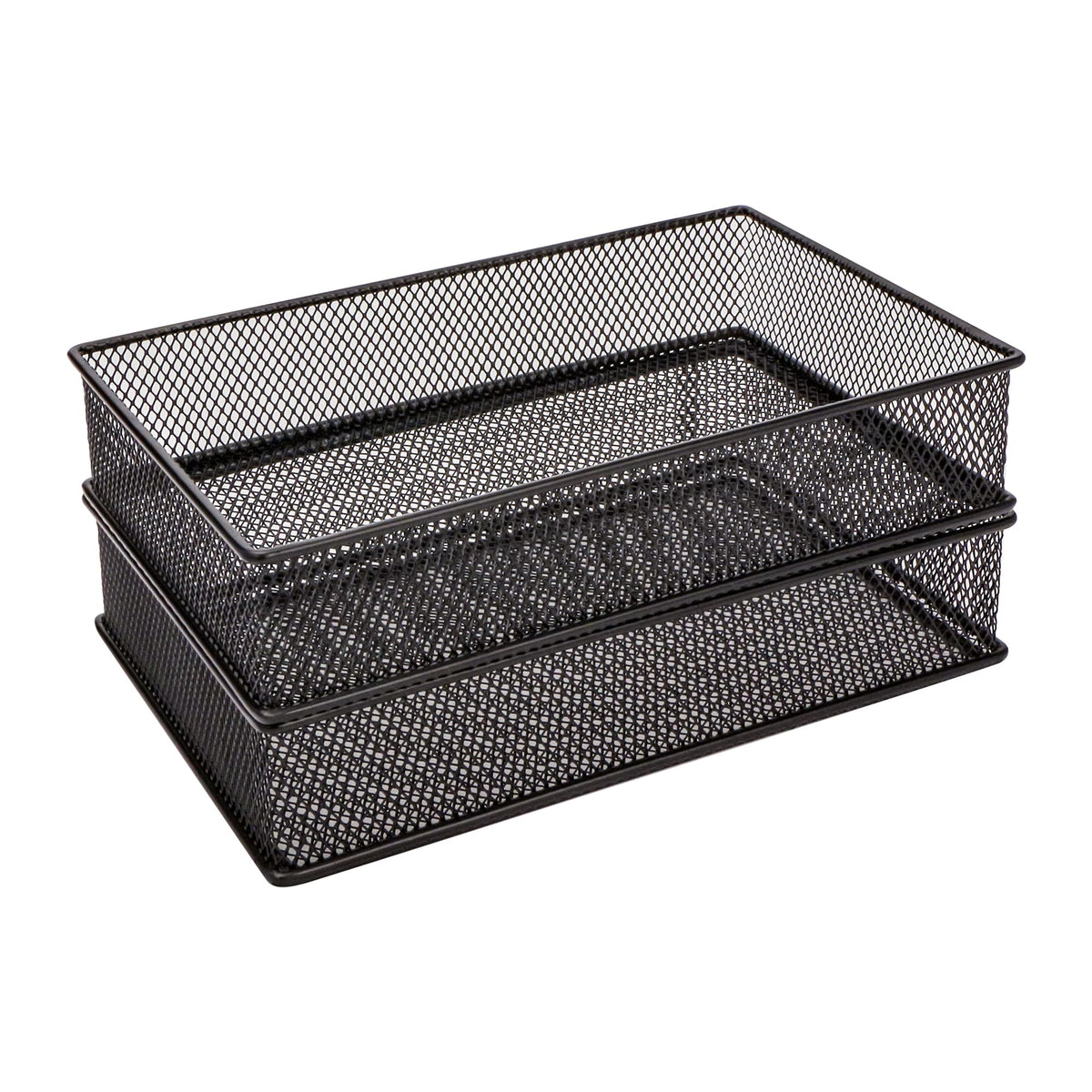 Annova Mesh Stackable Drawer Cabinet and Shelf Organizer Bins Storage Basket School Office Supply