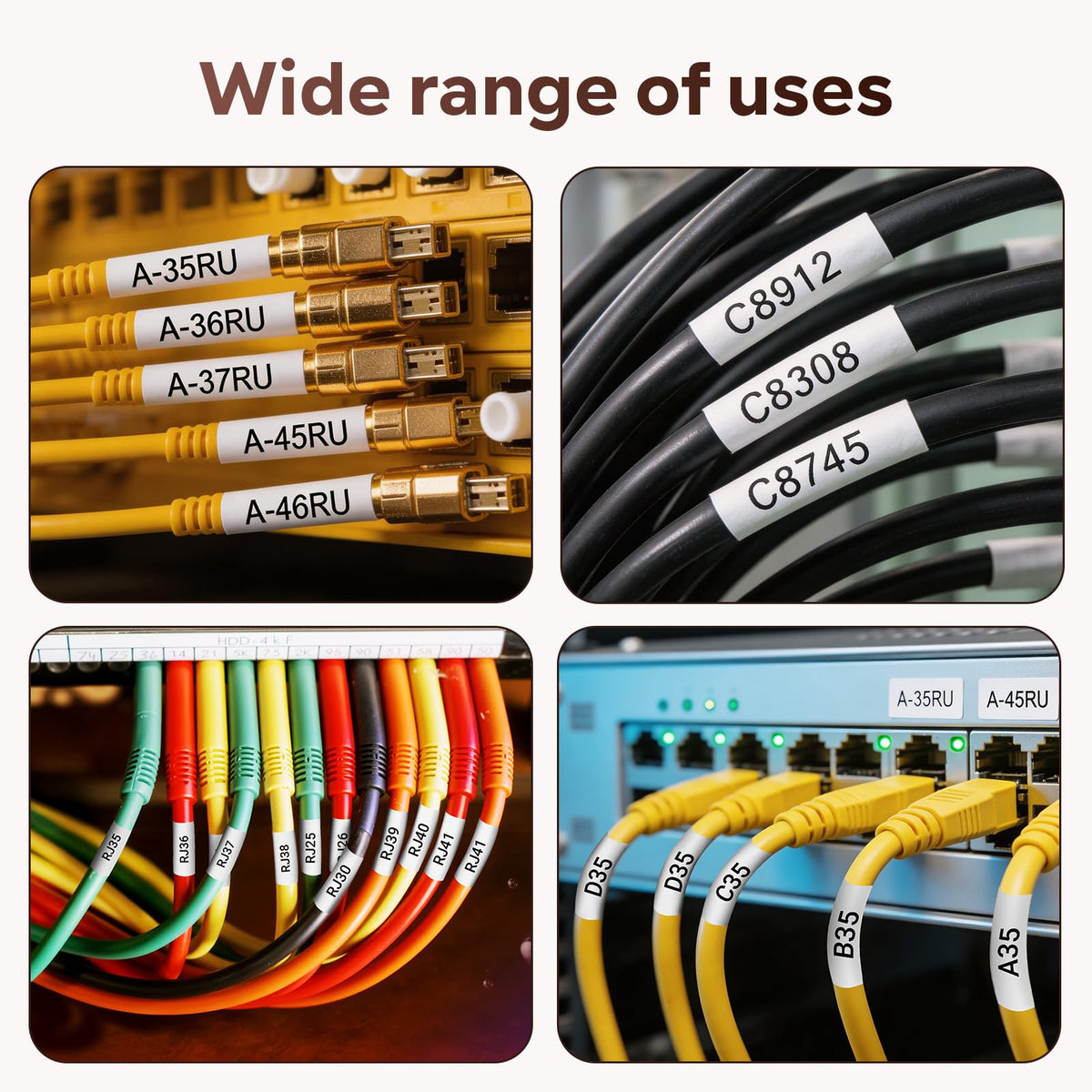 Compatible with DYMO 18055 Heat Shrink Tube Labels