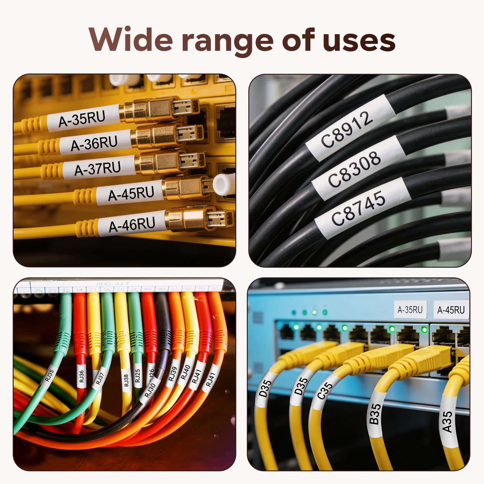 Compatible with DYMO 18055 Heat Shrink Tube Labels