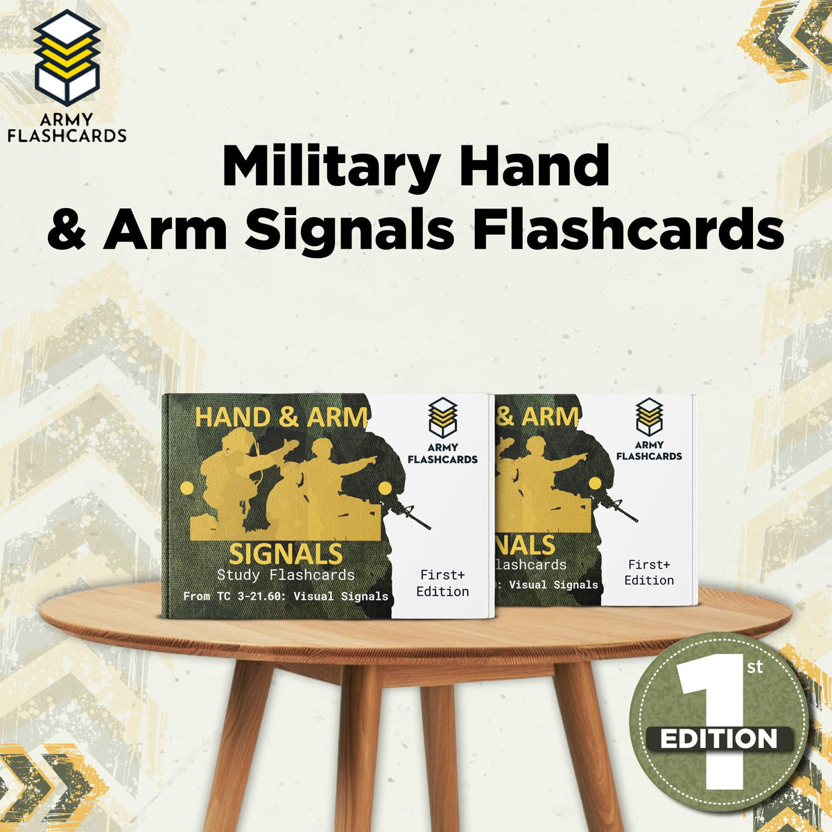 Army Flashcards - Military Hand and Arm Signals | 100 of the Most Important Visual Hand and Arm