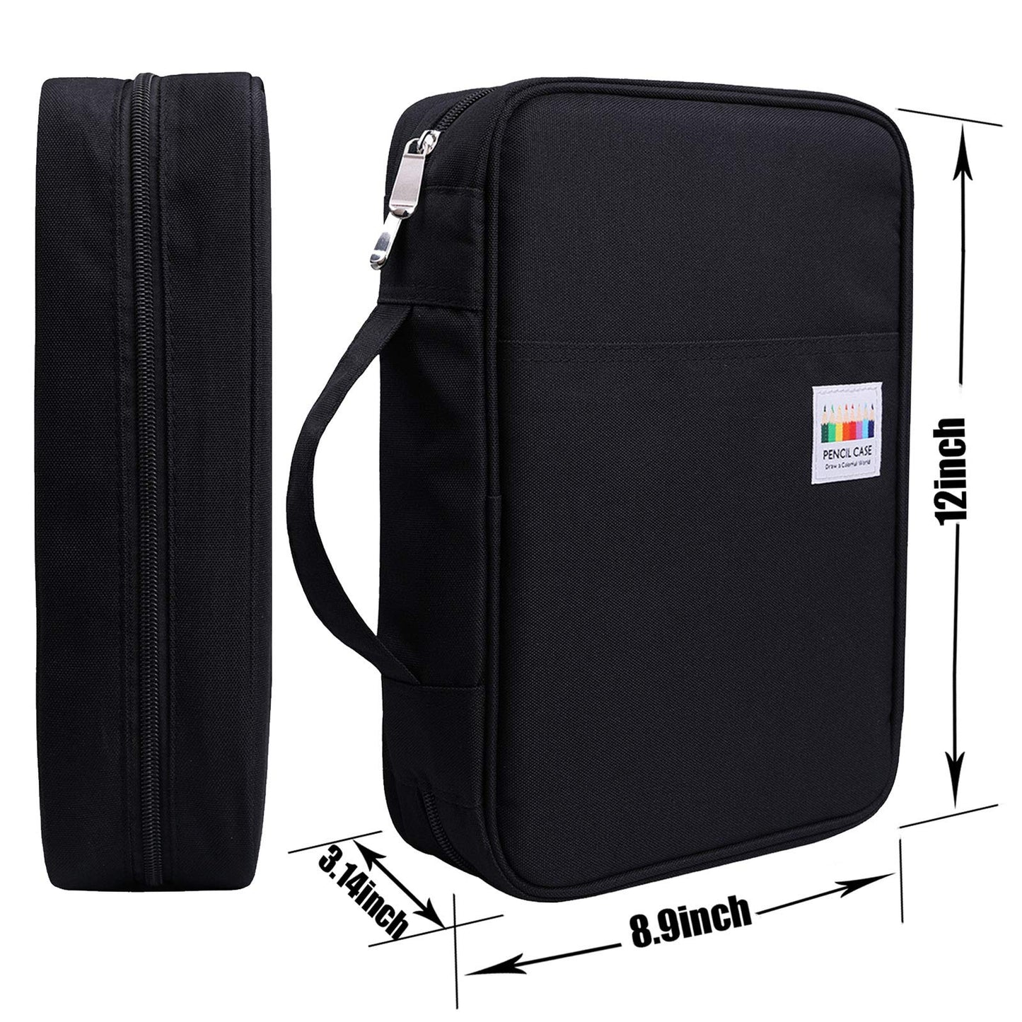 AYVANBER Colored Pencil Case 220 Slots Gel Pens Holder Waterproof Organizer Bag Portable Artist