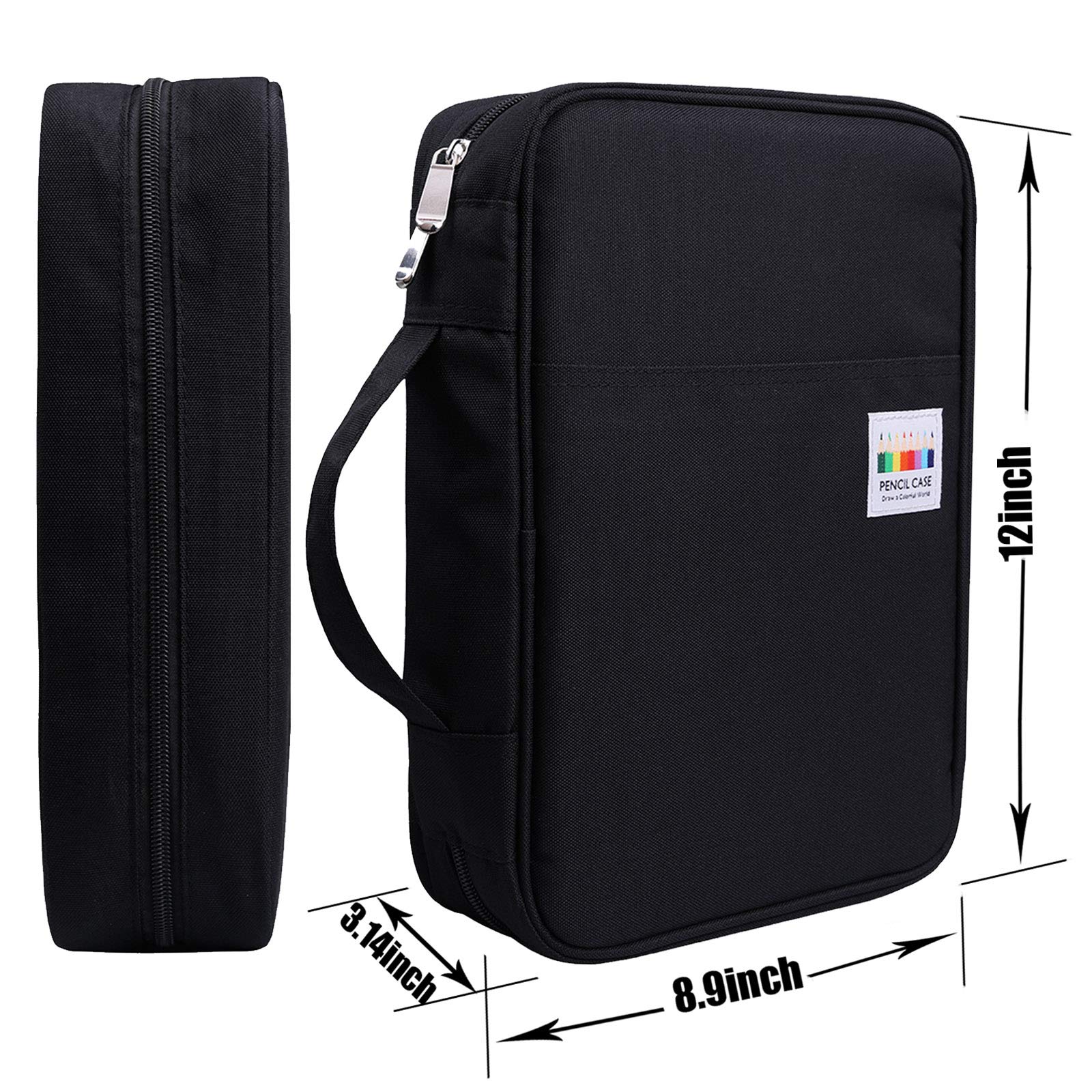 AYVANBER Colored Pencil Case 220 Slots Gel Pens Holder Waterproof Organizer Bag Portable Artist